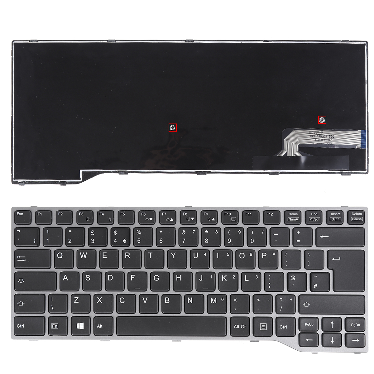 Picture of New Replacement Laptop Keyboard For uk FUJITSU LIFEBOOK U745 E546 E547 E544 E736 SILVER FRAME WIN8（without point） Uk Layout
